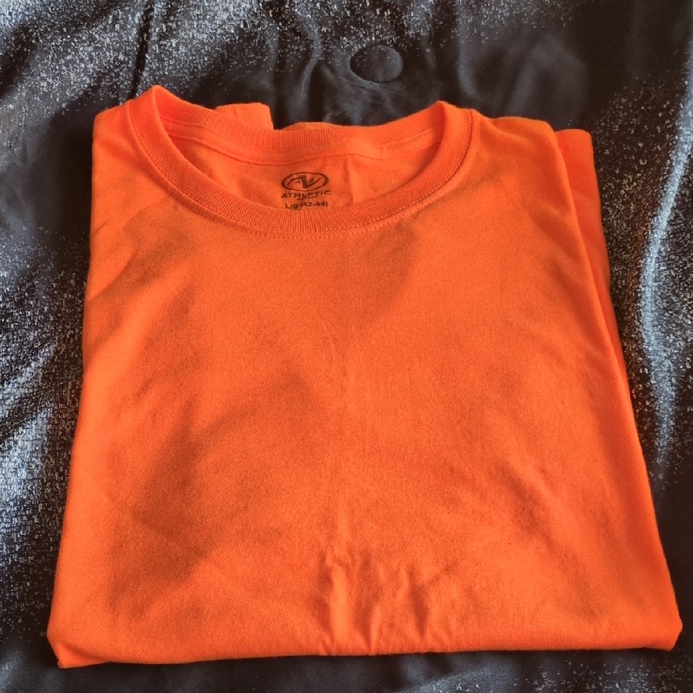 Hanes Vibrant Orange Tee